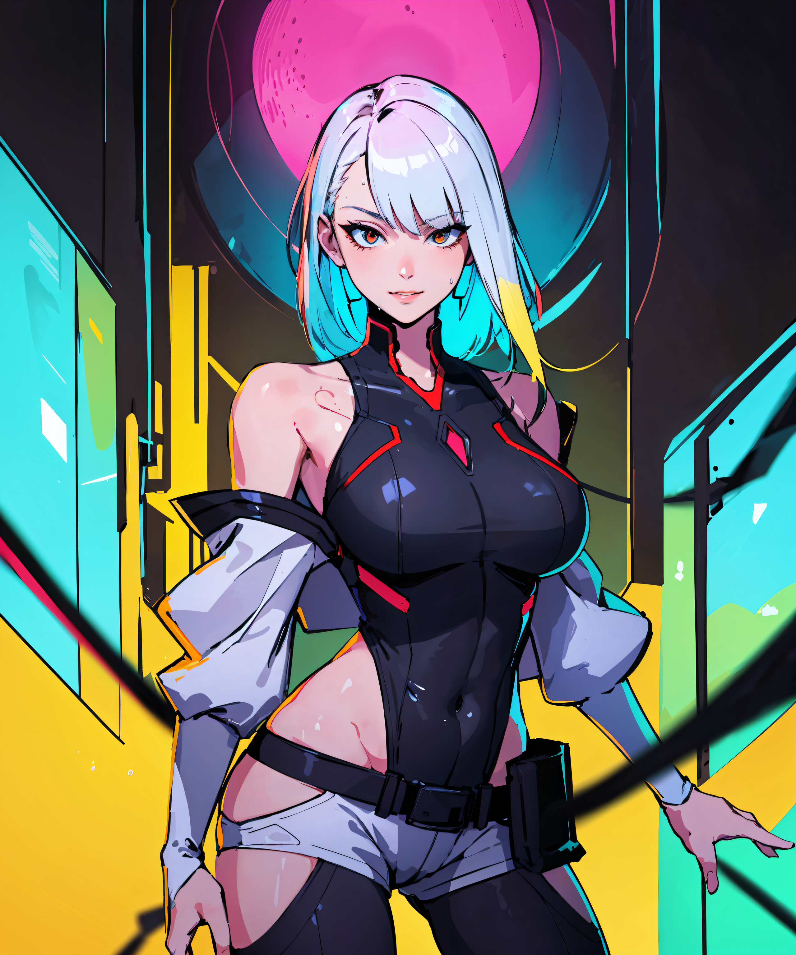 lucy (cyberpunk and 1 more) drawn by artofmiin