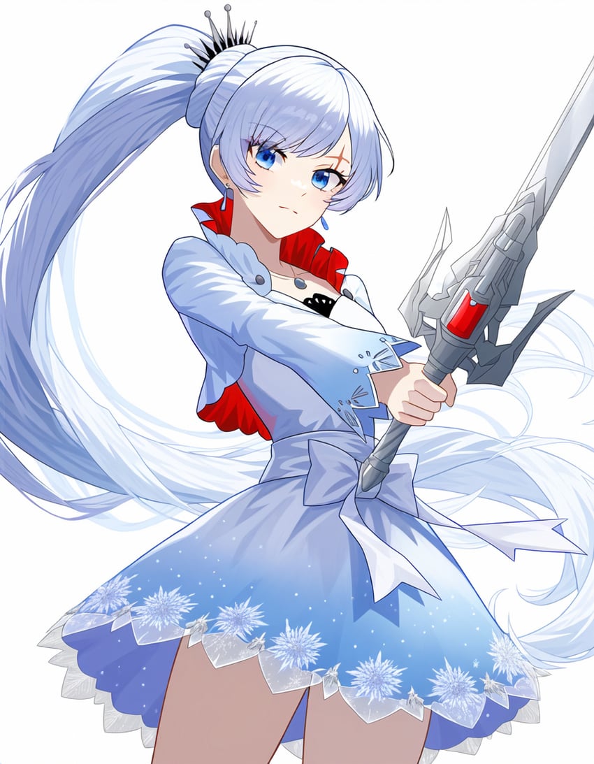 weiss schnee (rwby) generated by kether using novelai