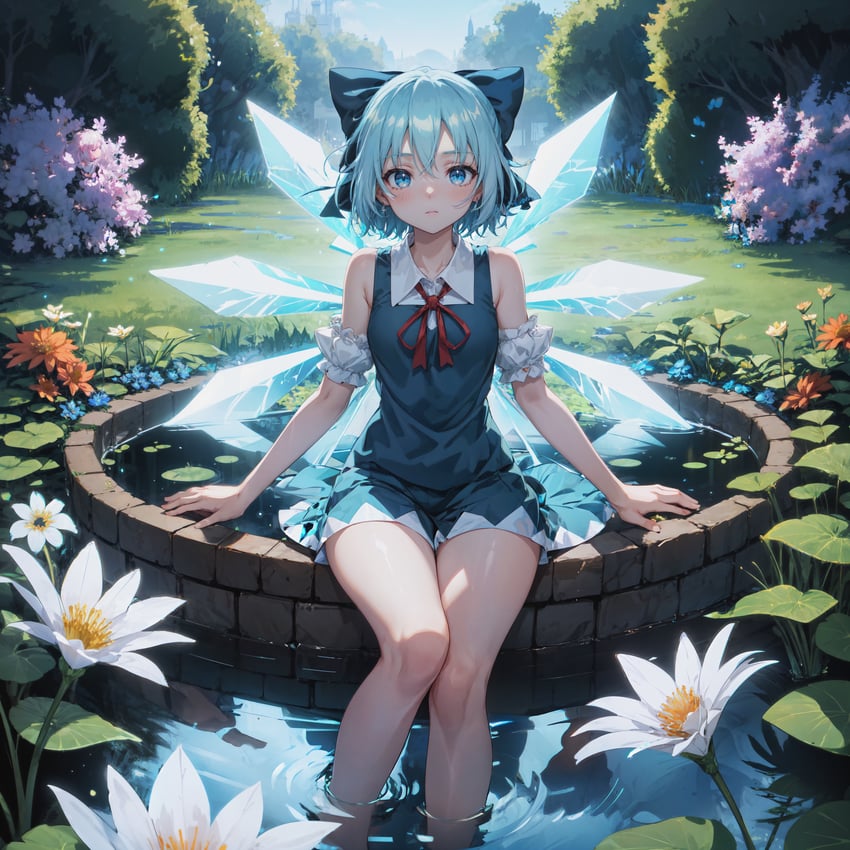 cirno (touhou) generated by conquestace